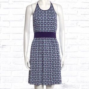 Tory Burch Silk Geometric Printed Halter Dress | Medium